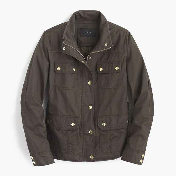 New JCREW Size XXS The Downtown Field Jacket Mossy Brown - Picture 1 of 5